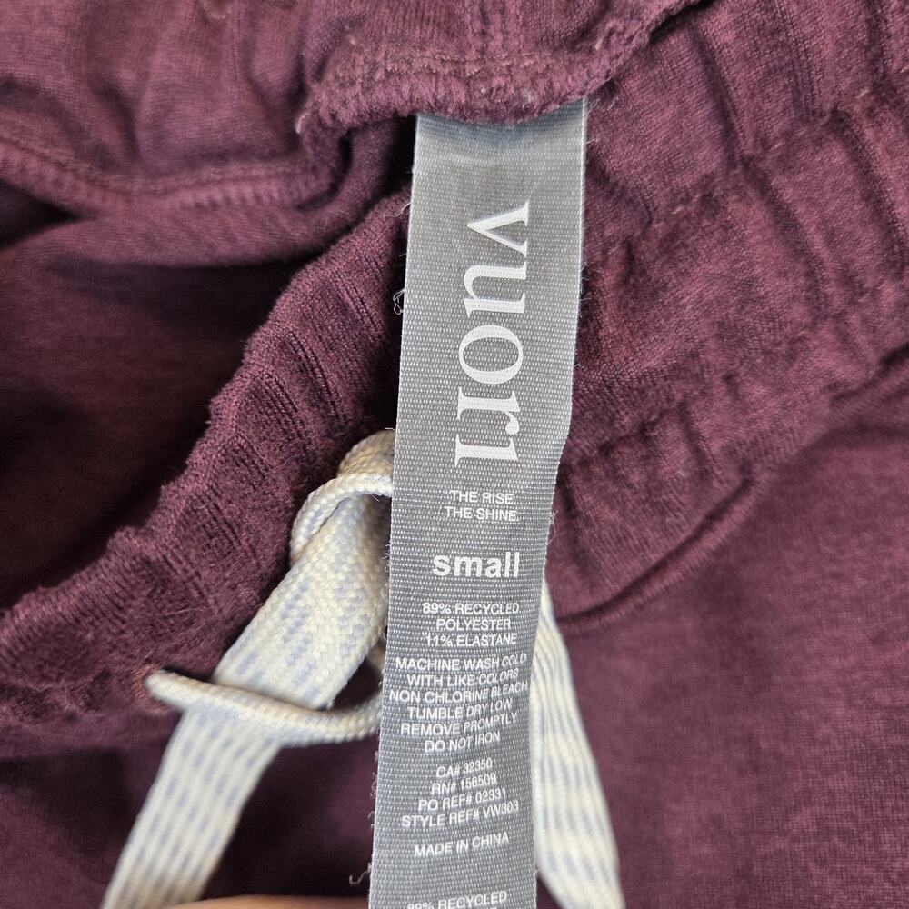 Vuori Performance Jogger Womens Small Burgundy Heather DreamKnit VW303 - Picture 7 of 10